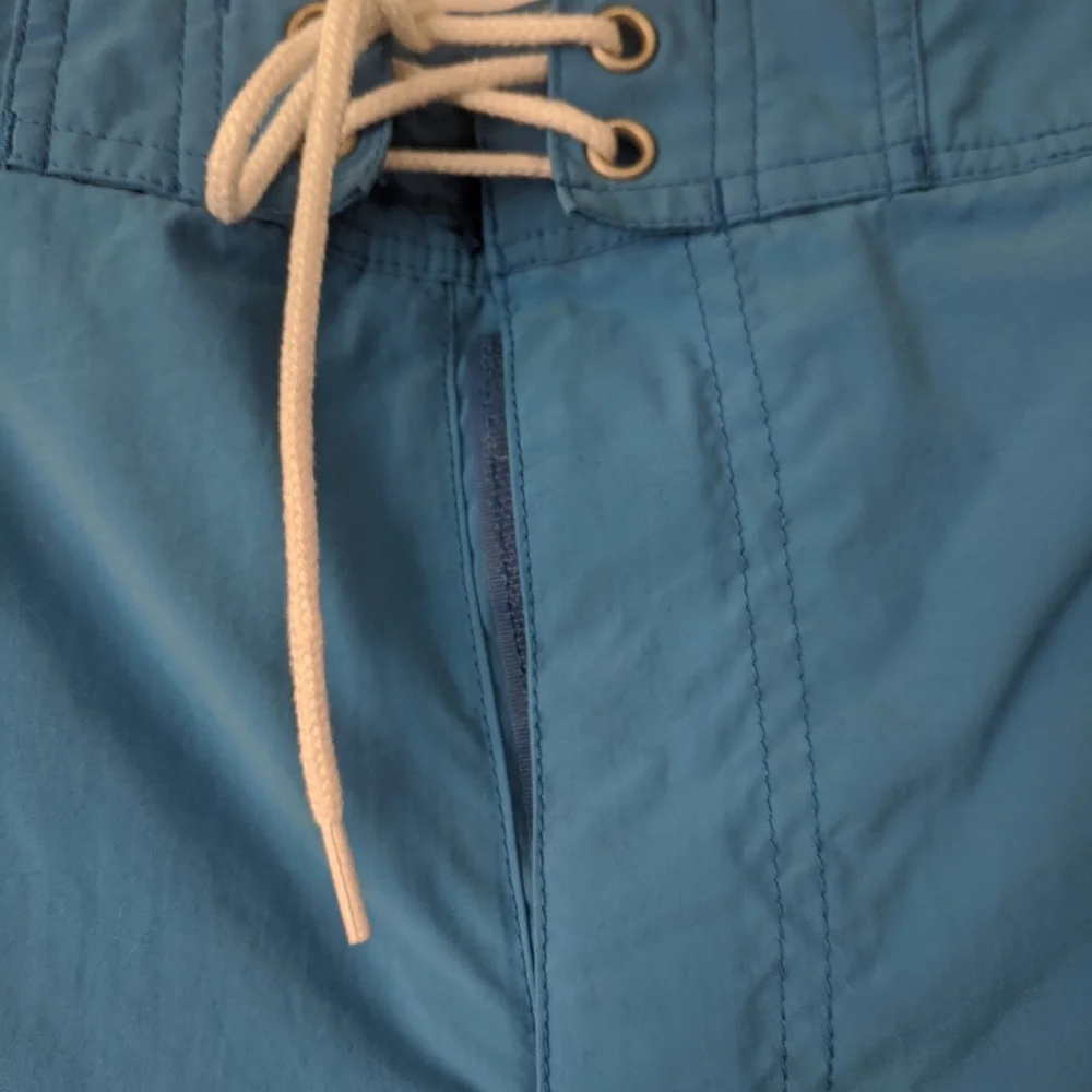 J Crew Blue Swim Trunks.  Size 32